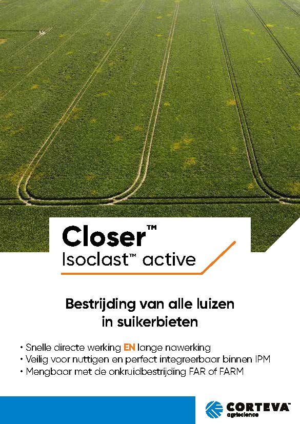 Bestrijding van alle luizen in suikerbieten