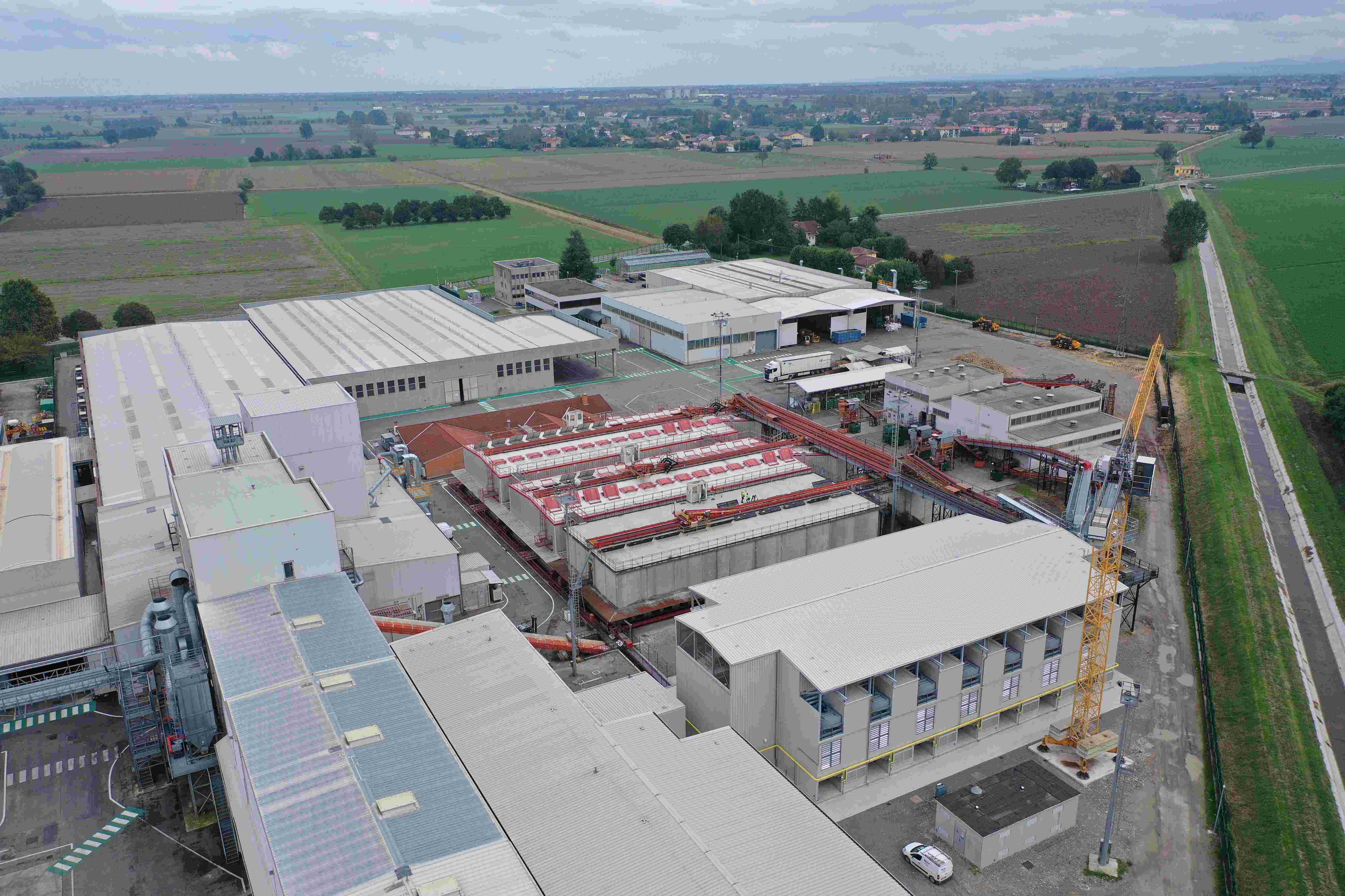 impianto per la produzione delle sementi Pioneer a Sissa (Parma)