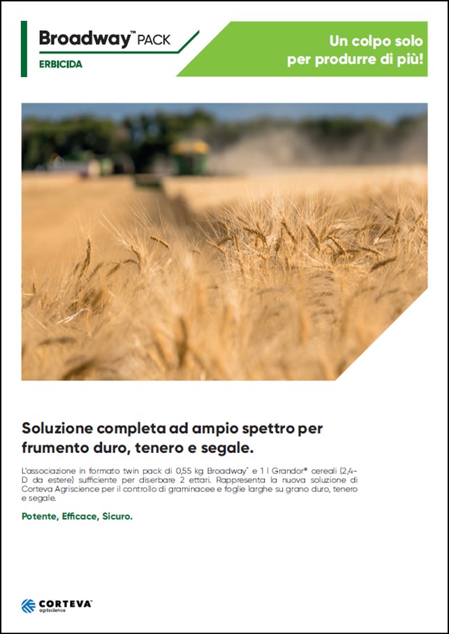 Anteprima della brochure dell'erbicida Broadway Pack