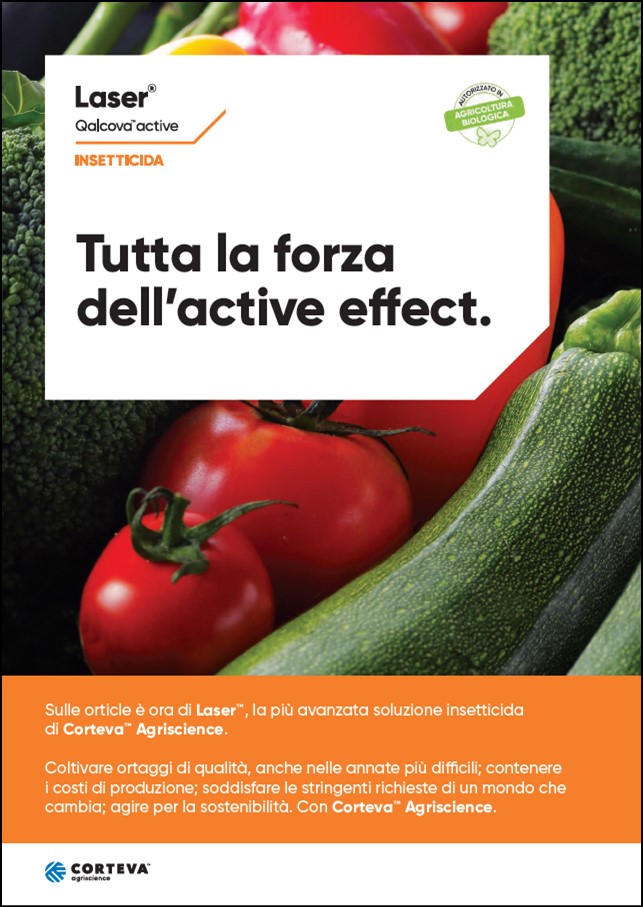 Anteprima della brochure dell'insetticida Laser per colture orticole