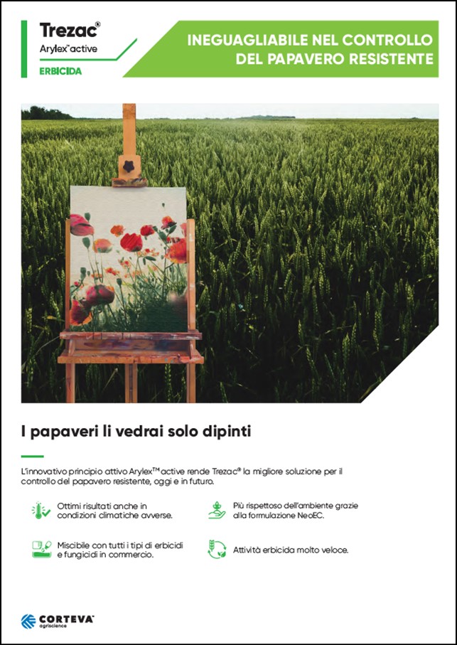 Anteprima della brochure dell'erbicida Trezac per i cereali