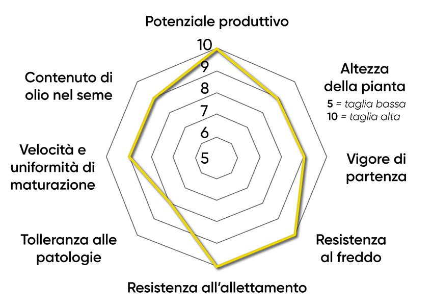 caratteristiche dell'ibrido di colza PT279CL