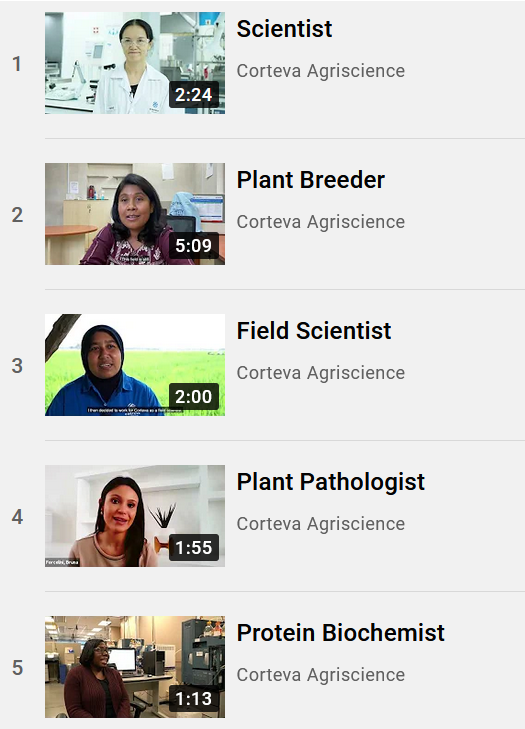 Science Ambassador YouTube Playlist