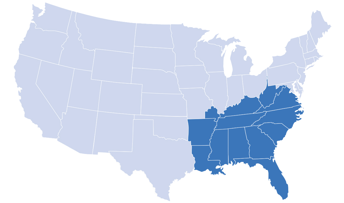 Corteva Complete Acre Program Eligible States Map